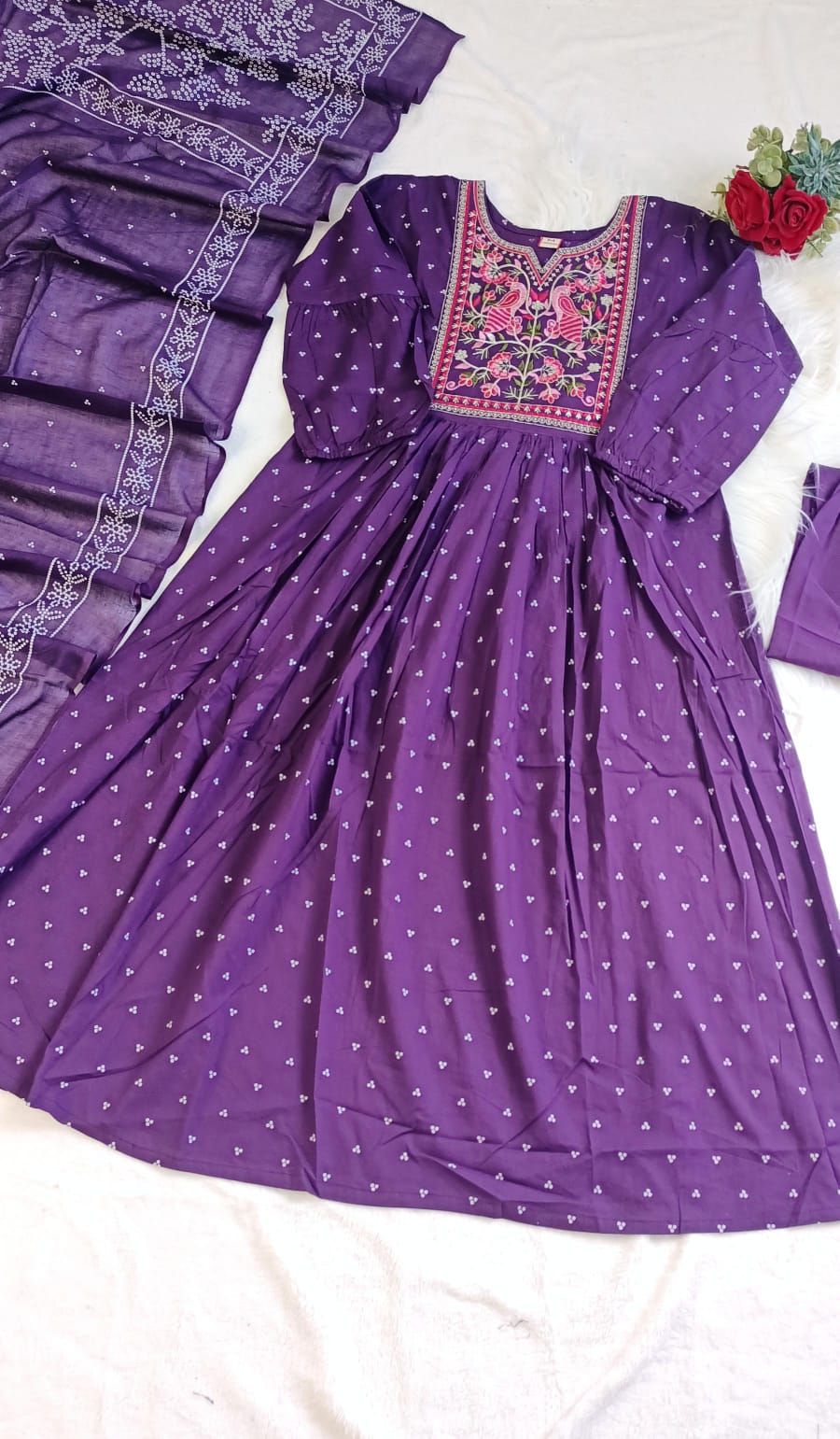 Purple cotton set