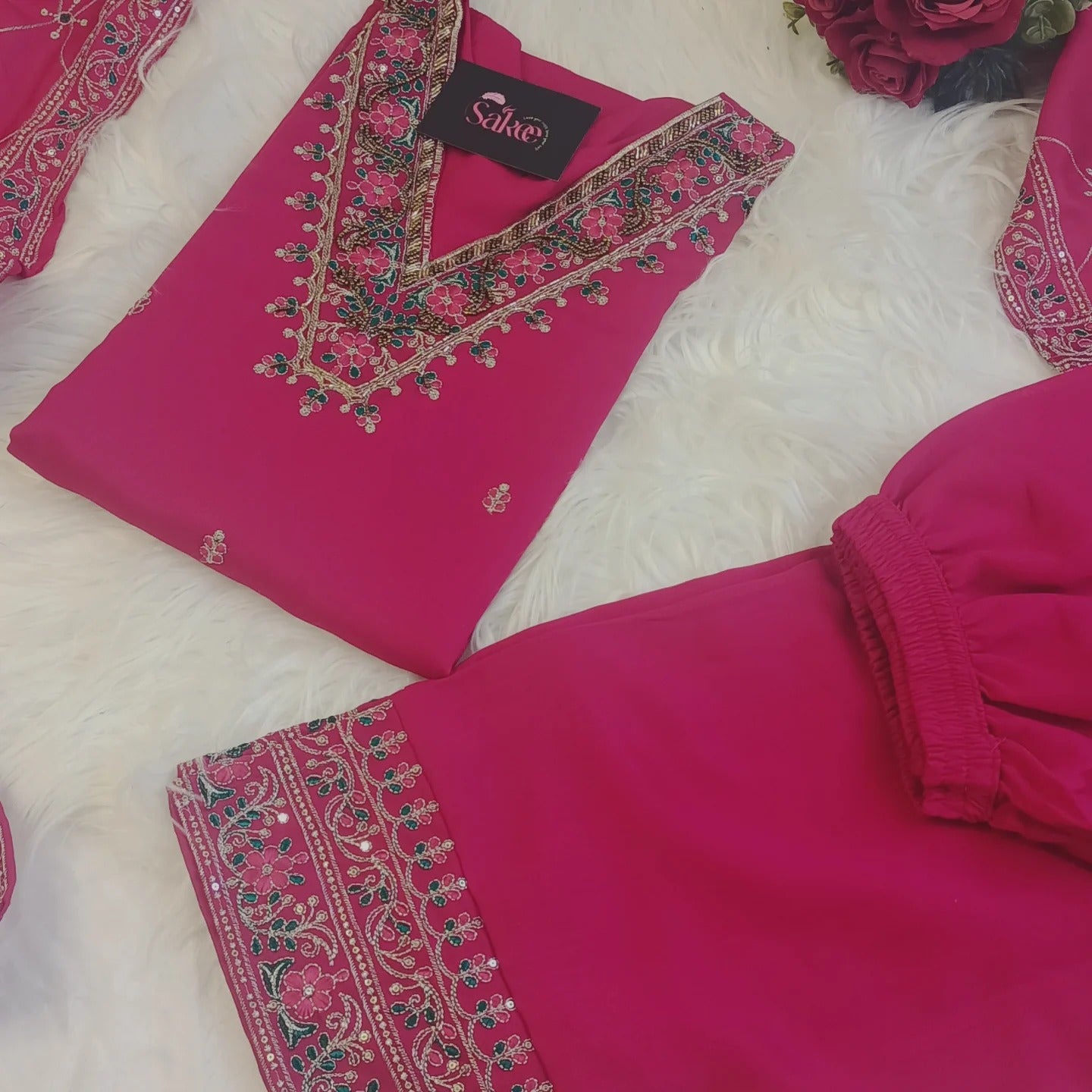 Rani Pink Party Wear Collection